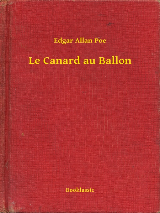 Title details for Le Canard au Ballon by Edgar Allan Poe - Available